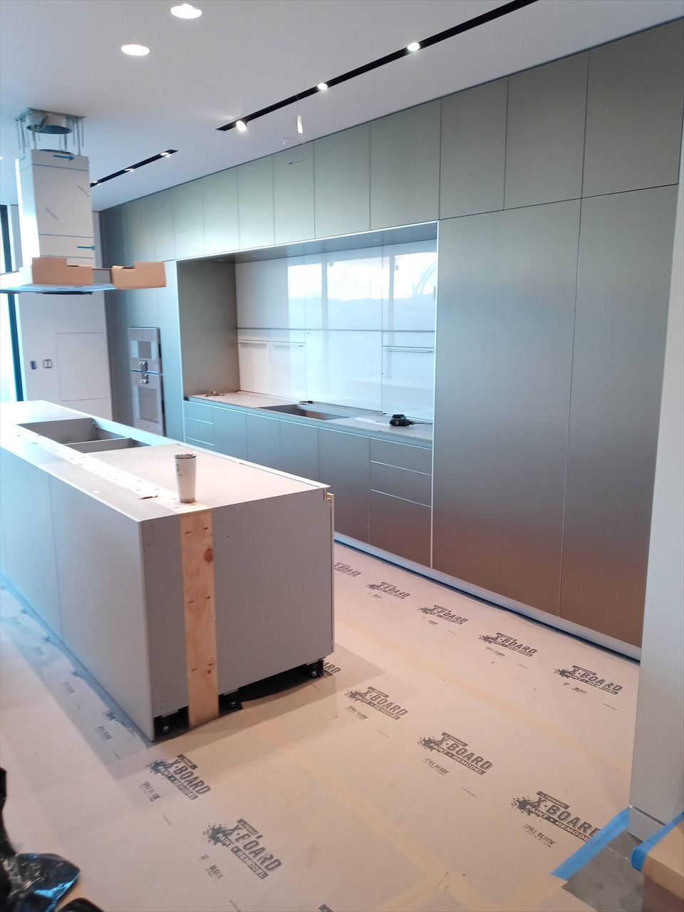 Contemporary kitchen renovation nearing completion